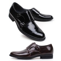 이피탑 남성 소가죽 정장구두 더블 몽크스트랩 로퍼 신사화