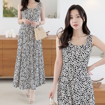 세이스타일 치치 나시 A라인 롱 원피스