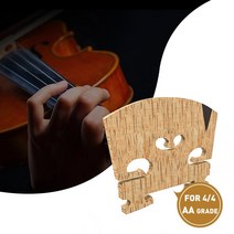 바이올린 악세사리 Select Figured Violin Bridge Unslotted Semi Finished 에어 드라이 AA 그레이드 메이, 01 V-Inlay