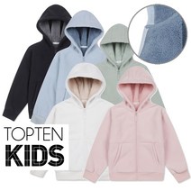[특가세일] 탑텐키즈 에코 플러피 플리스 후리스 후드 집업 자켓 점퍼
