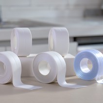 본사직영 물도깨비 리폼박사 물도깨비 방수테이프 욕실 곰팡이 방지, 화이트8개+투명2개