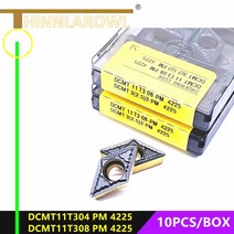 밀링 툴 초경 인서트 DCMT070204 DCMT11T304 DCMT11T308 PM4225 DCMT 070204/11T304/11T308 PM 4225 CNC 보링 터닝 공구, [01] DCMT11T304-PM 4225, [02] NEW PACKING