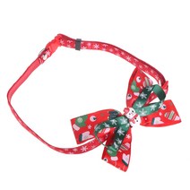 Dog Cats Collar Christmas Dog Collar Bow Tie Festival Pet Lovely Decors, XL