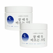 [라벨영] 쇼킹잘때꼭바르는크림 2개올인원수면크림수분+영양+보습, 2개, 100g