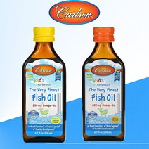 칼슨 키즈 어린이 오메가3 피쉬 오일 200ml, 오렌지맛