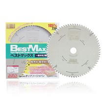 베스트맥스 BESTMAX 목공용 원형 톱날 DB72-165F 72날 6인치 팁쏘 목재