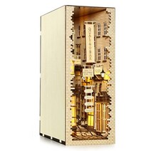 북 엔드 책 홈 인테리어 미니어처 장식 DIY 만들기 소품 나무 구석 선반 82, BS01