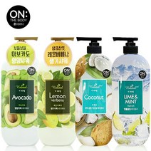 a온더바디 더내추럴 바디워시 900g 택 바디클렌져, 라임&민트 900g