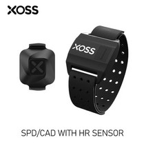 XOSS 가민 와후 브라이튼 iGPSPORT 호환 속도 케이던스 자전거 센서 속도계 세트, SPD CAD 1PCS + ARM HR 세트