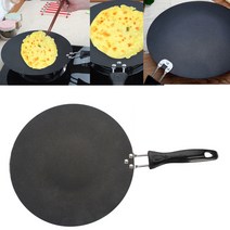 비 스틱 플랫 프라이팬 Comal 팬케이크 플라잉 Tortillas 계란 크레페 Calcifer 프라이팬 홈 레스토랑 주방 액세서리, 보여진 바와 같이, 하나, 1개
