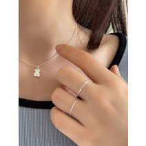 [실버925] 심플 볼조임 체인반지