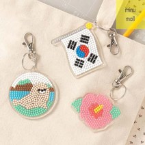 키링_대한민국_보석십자수 D3CE, 무궁화