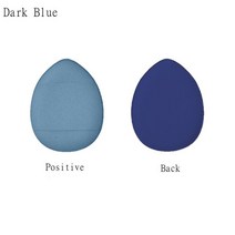 1PC 미니 파우더 퍼프 소프트 습식 건식 메이크업 재단 스폰지 코너 손가락 어 쿠, 08 Dark Blue