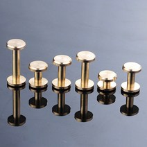 10PC Brassr Craft 솔리드 네일 볼트 부기 둥근 머리 나사 스트랩 리벳 나사 수하물 공예 의류/가방/신발 4-20mm, 8x6mm, 10개