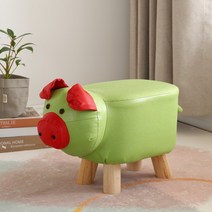귀여운 동물의자 유니콘 의자 미니소파 작은 체어, 그린 돼지