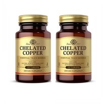 Solgar Chelated Copper 솔가 킬레이트 구리 100정 2팩