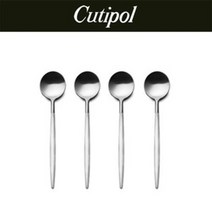 큐티폴 [큐티폴] 고아 화이트 디저트 스푼 4P세트, 기본상품