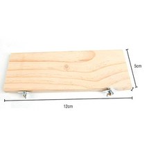 나무 스탠드 플랫폼 애완동물 새 장난감 저빌 마우스 앵무새 랙 햄스터 퍼치 발 그라인딩 깨끗한 케이지 액세서리, CHINA, M 12x5cm