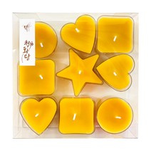 청화담 밀랍 티라이트 캔들 9p, 1세트