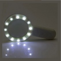 자체 30배율 더블광학 볼록렌즈 돋보기유리렌즈 어두운곳 LED확대경 노안돋보기