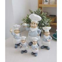 그레이 주방장 장식소품 (3size) 요리사 인테리어 장식, 주방장 대 1P