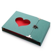 포토 사진 초음파 인생네컷 앨범 북 폴라로이드 대형 10 인치 diy 결혼 기념일 선물 스크랩북 종이 자체 접착 성장, green