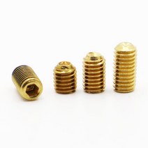 M5 황동 무두 볼트 DIN916 육각 소켓 헤드 나사 스크류, M5 (5개), 5mm