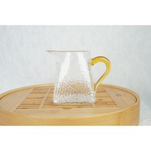 한차원 반투명 유리숙우 노랑 350ml