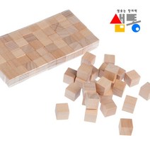 [봄맞이] 쌓기나무 50p 비취우드 정육면체 큐브 샘통 1cm 9999EA