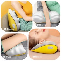 샤오미 허리 목 어깨 등 안마기 통증 쿠션형 마사지기, 그레이