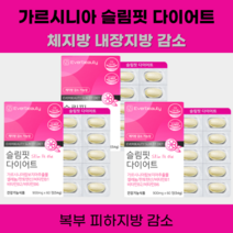 HCA 가르시니아캄보지아 저분자생선콜라겐 차전자피분말 녹차추출분말 체지방감소 내장지방감소, 슬림핏다이어트3박스