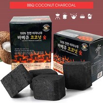 코코넛 야자나무 바베큐 큐브 숯 2KG, 없음, 1개