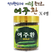 다줄태양 먹기편한 천연인슐린 여주환 300g 말린여주 건여주 여주말린것 을 생여주 처럼 환으로 여주환 여주 환 추천 효능 효과 여주물 여주차 여주분말 여주가루 여주즙 다이어트, 4병(1200g)