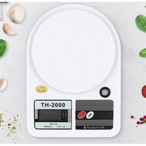 과일 채소 식단조절 계량 전자저울 소고기 베이킹 마켓 정확 요리, TH-2000 블랙