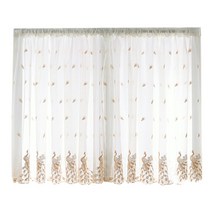 짧은 창 깎아지른 듯한 커튼 Valance 거실 식당을 위한 수를 놓은 보일 막대 커튼 드레이프