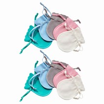 10pcs 스웨이드 미니주얼리파우치 반지주머니 7*9cm, 5컬러2장씩