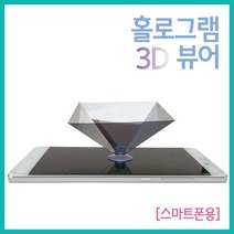 스마트폰용 3D 홀로그램 영상 체험 뷰어 필름 사이언스 학습 감광 관찰 3D영상 휴대폰 빛의간섭 건판