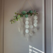 오-늘행복 우드 자개모빌 만들기 DIY 키트 패키지, 3.화이트+폴리유칼립투스