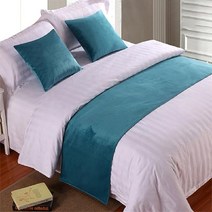 유럽 스타일 럭셔리 벨벳 침대 2 개 콘솔 데코 주방소품 테이블, 50x210cm Bed Runner, 10