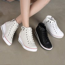 아마르슈 여성 여자 키높이 통굽 웨지힐 하이탑 스니커즈 운동화