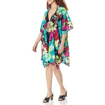 Natori 여성용 랩 길이 91.4cm 밤나무., Black/Multi_Small-Medium