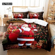 쇼파천커버 쇼파덮개 쇼파커버 크리스마스 눈 만화 선물 사슴 침구 세트 이불 커버 편안한 통기성, 38.3 - US King264x228cm
