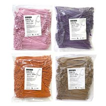 타로시 케이블타이 케이블 선정리 200mm 1000개입, 오렌지