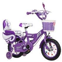신제품 어린이용 자전거 큰 남아 및 여아 1220 인치, purple top+16inch