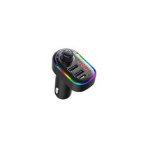 VR robot FM Transmitter Adapter for Car RGB Ambient Light Bluetooth 5.0 Wireless Car MP3 Player Han, TSC12