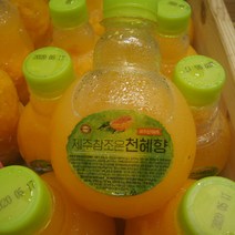 참좋은 천혜향 착즙주스 340ml(천혜향 알맹이만 착즙한 신선한 착즙주스).평일 오후 15시까지 주문하시면 당일발송 다음날 배송 도착합니다.제주 동문시장에서 직접 보내드립니다., 1병, 340ml