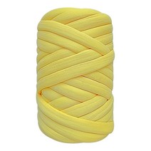 트윈브로 프리미엄 패브릭 자이언트얀 손 뜨개실 1kg, 파우더옐로우