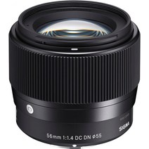 e-마운트용 시그마 56mm(소니) 고정 프라임 카메라 렌즈 블랙(351965), 하나의