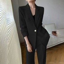 여성용 정장세트 자켓 슬랙스 오피스 출근룩 봄 상하투피스 ZH23031011