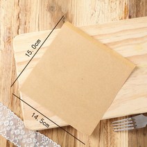 50 개 14.5x15cm 크래프트 종이 포장 가방 내유 샌드위치 도넛 베이커리 빵 식품 클로버 신문 달콤한 선물, 한개옵션1, 08 Kraft paper Blank